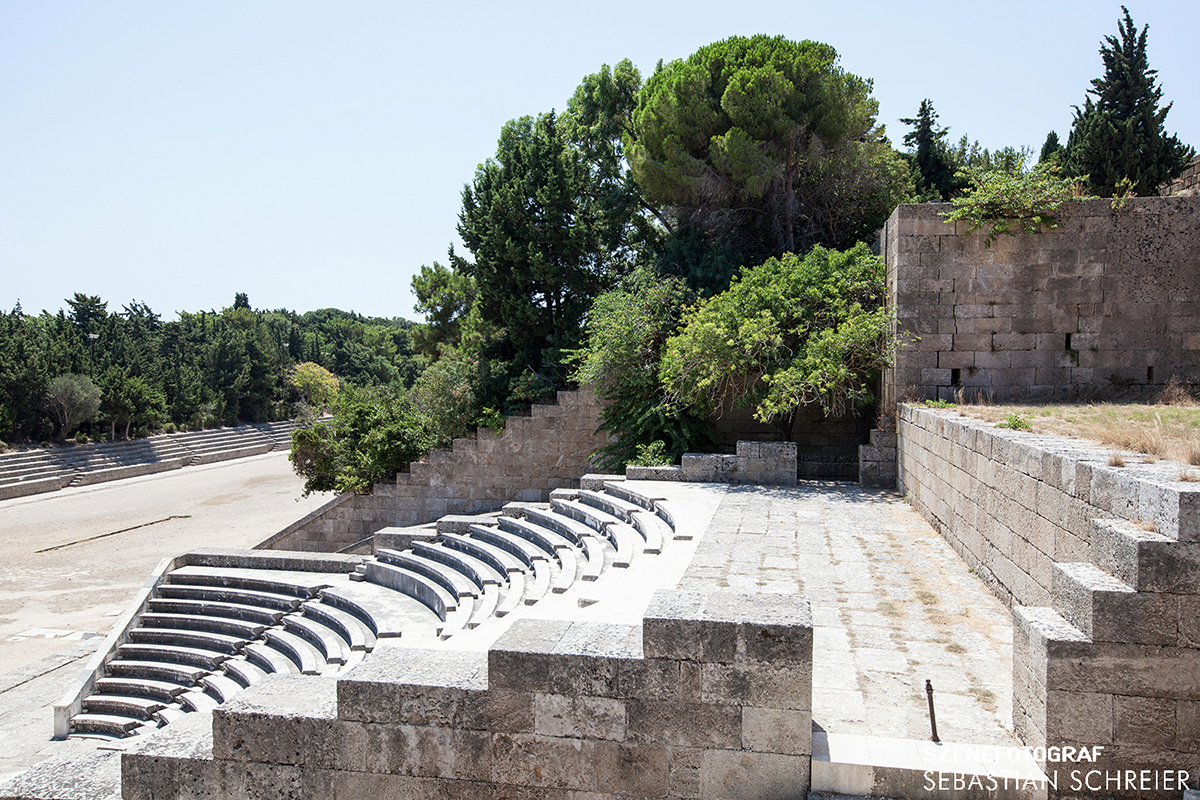 Akropolis von Rhodos in Griechenland